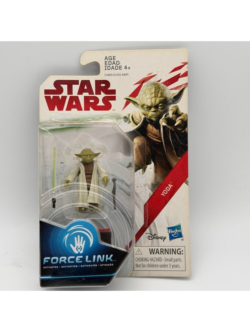 Star Wars Force Link Yoda 3.75” Figure Hasbro 2017 C3465 NEW Sealed